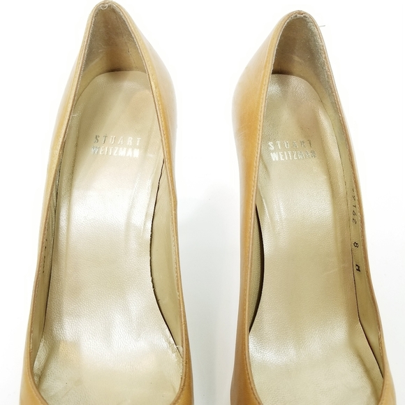 Stuart Weitzman 8M Peep Toe Heels - Picture 5 of 12